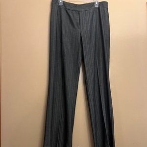 Margaret Frances Dress Pant Gray, Blue, Pin Stripe, Size 12